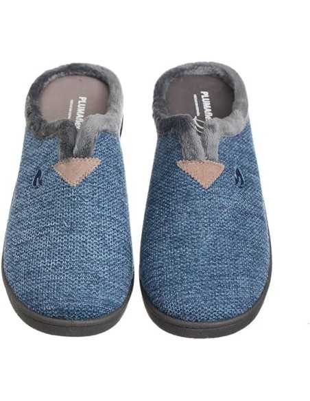 Zapatillas Plumaflex abierta hombre de estar por casa 12017 Marino Petacho Manarola