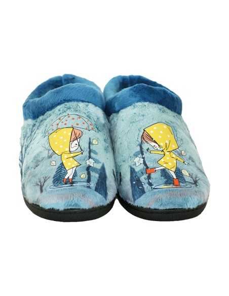 Zapatillas Plumaflex descalzarse Mujer con Plantilla Extraíble 12037 Chica Lluvia