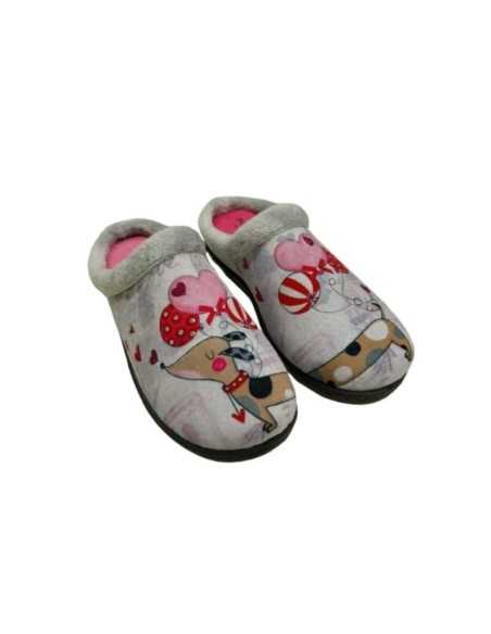 Zapatillas Plumaflex descalzarse Mujer con Plantilla Extraíble 12213 Perro Globo