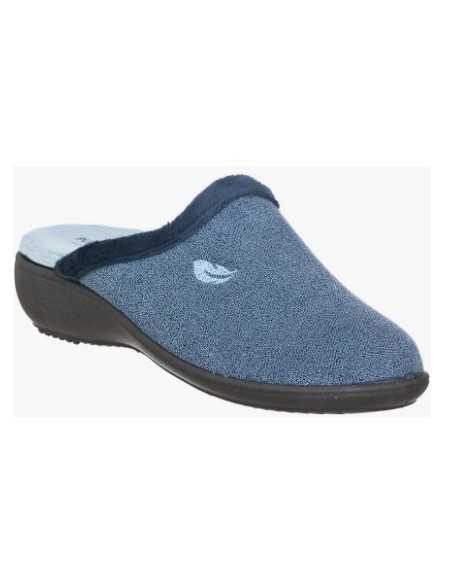 Zapatillas Plumaflex de Mujer con Cuña y Plantilla Extraíble 14214 Marino